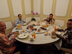 Jokowi Mengadakan Makan Siang Bersama 3 Calon Presiden Anies, Ganjar, dan Prabowo di Istana Merdeka