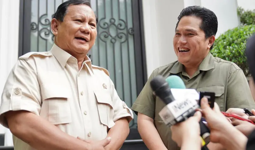 Erick Thohir Mengekspresikan Dukungannya kepada Prabowo