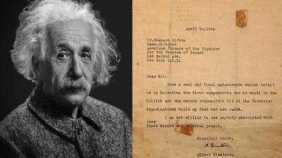 Fenomenal! Surat Viral Albert Einstein dan Ramalan Kehancuran Negeri Israel