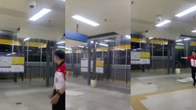 KAI Menjelaskan Penyebab Bocornya Atap Stasiun LRT Jabodebek Cawang saat Hujan Lebat