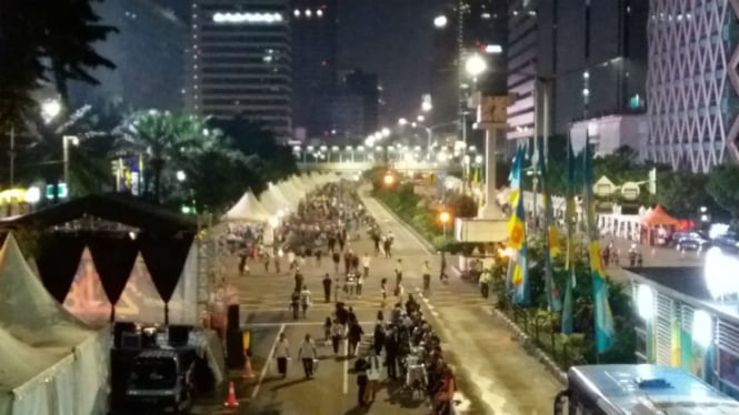 Pengalihan Arus Lalu Lintas di Sudirman-Thamrin saat Car Free Night Malam Tahun Baru