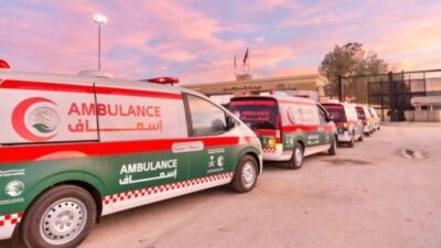 Ambulans Arab Saudi Melintasi Jalur Gaza