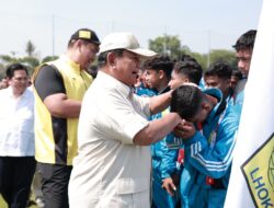 Prabowo Memperkenalkan Akademi Sepak Bola Modern Garuda Yaksa dengan 7 Stadion Latihan