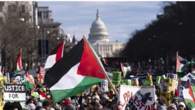 Joe Biden Absen saat Demo Pro-Palestina di Gedung Putih