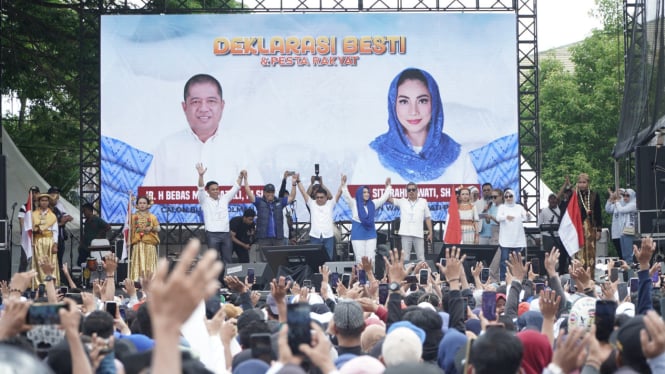 Pasangan Cagub-Cawagub Manggazali dan Siti Rahmawati Dukung oleh 25 Ribu Masyarakat Polewali Mandar