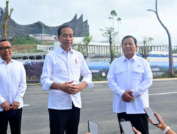 Monday Morning, President Jokowi and Defense Minister Prabowo Subianto Review Progress of IKN Development